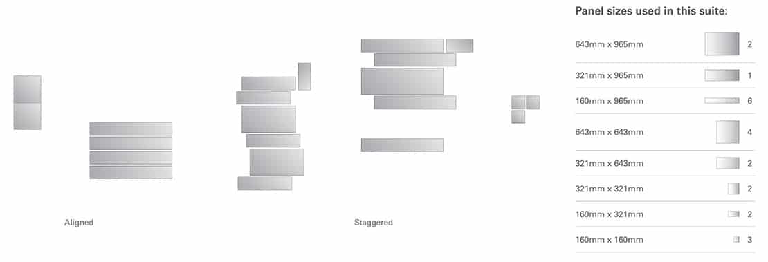 Suite 1 - panel sizes Suite 1 - panel sizes
