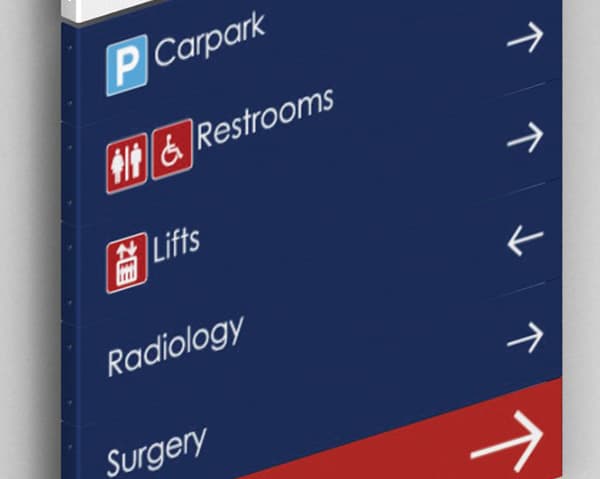 Hospital Wayfinding Solutions | Hospital Signage: eCORE Signage Systems Hospital Wayfinding Solutions | Hospital Signage: eCORE Signage Systems