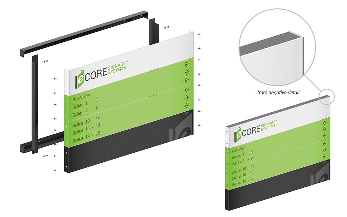 Modular Sign System - Technical Information: eCORE Signage Systems Modular Sign System - Technical Information: eCORE Signage Systems